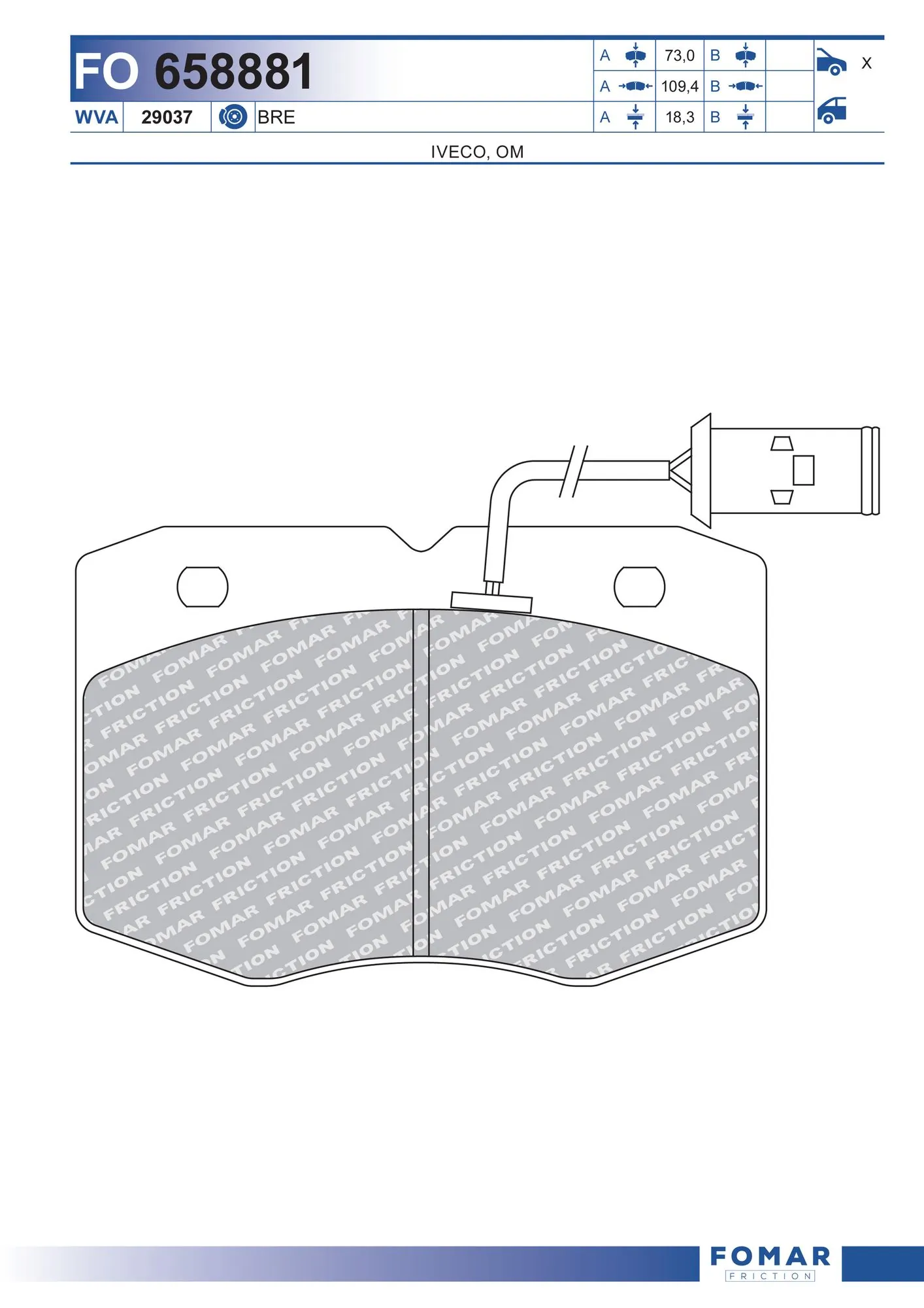Brake Pad Set, disc brake
